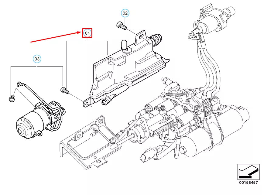 NEW BMW 3 E46 EXPANSION TANK REPAIR KIT 23427571295 7571295 ORIGINAL