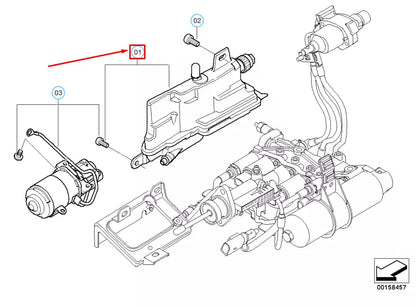 NEW BMW 3 E46 EXPANSION TANK REPAIR KIT 23427571295 7571295 ORIGINAL