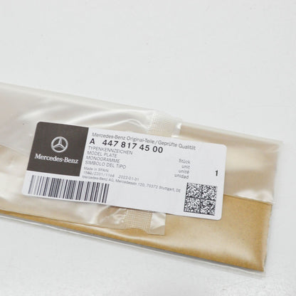 NEW MERCEDES-BENZ VITO TOURER W447 REAR DOOR MODEL PLATE A4478174500 ORIGINAL