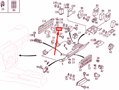 NEW MERCEDES-BENZ G W463 AIR PUMP RELAY A0025420619 ORIGINAL