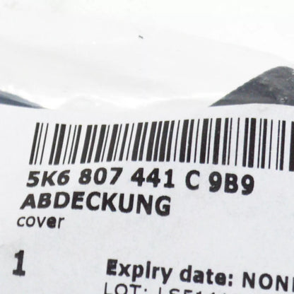 NEW VW GOLF MK6 GTI REAR BUMPER TOW HOOK EYE CAP COVER 5K6807441C 9B9 ORIGINAL