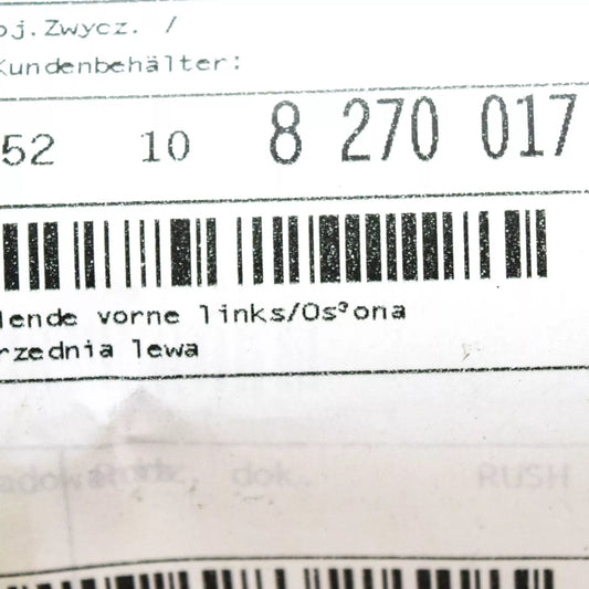 NEW BMW 6 CONVERTIBLE E64 FRONT LEFT SEAT COVERING 52108270017 ORIGINAL