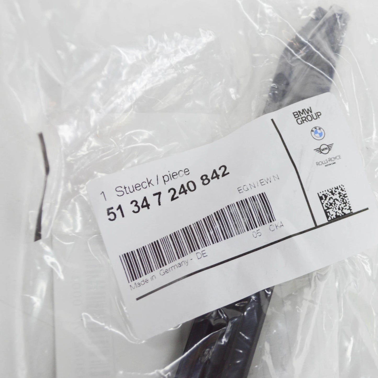 NEW BMW 1 F20 REAR RIGHT DOOR SEALING STRIP 7240842 51347240842 ORIGINAL