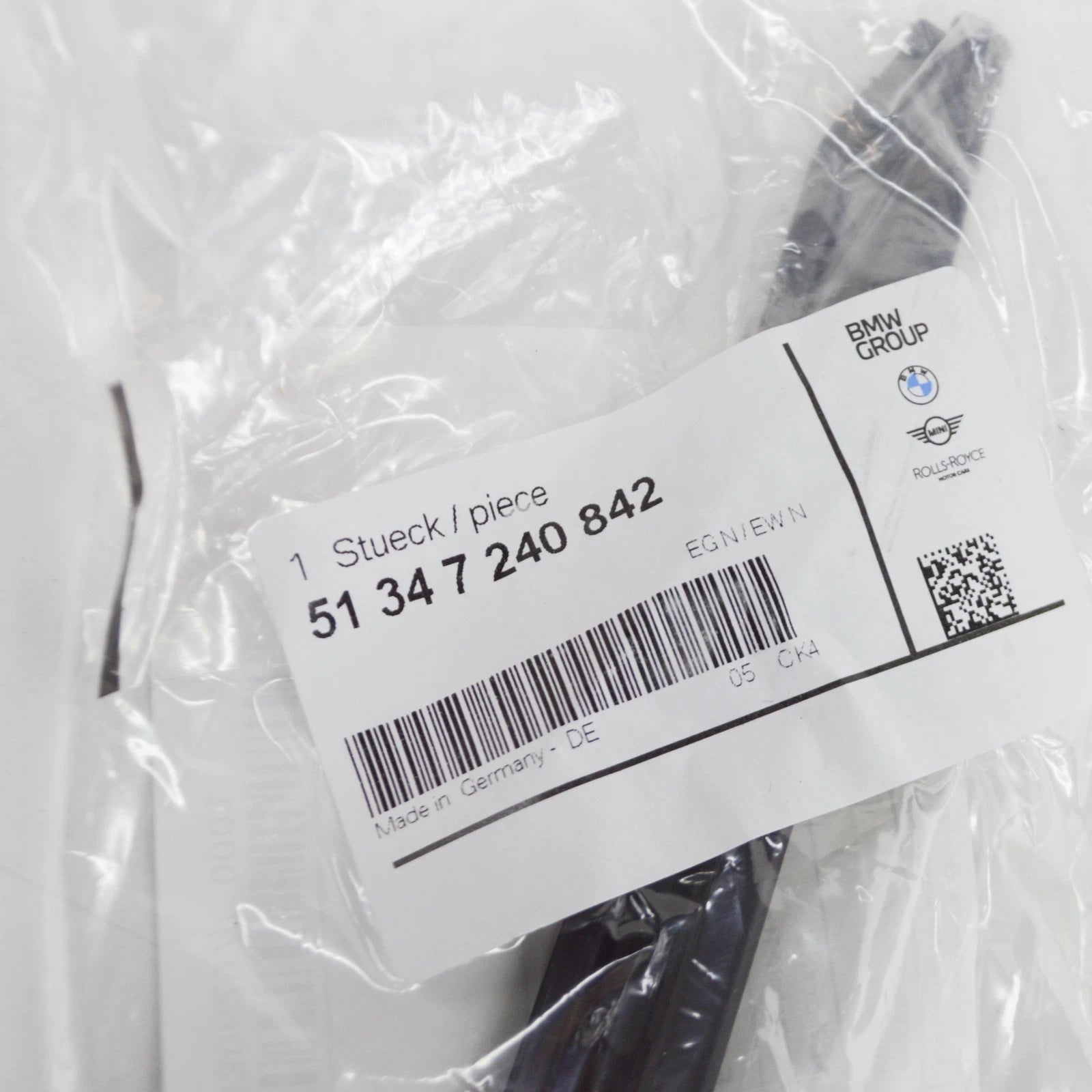 NEW BMW 1 F20 REAR RIGHT DOOR SEALING STRIP 7240842 51347240842 ORIGINAL