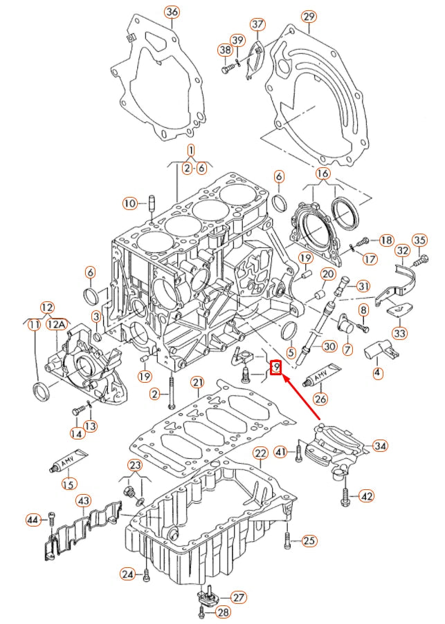 NEW AUDI A1 MK1 OIL SPRAY JET 06F103154A OEM