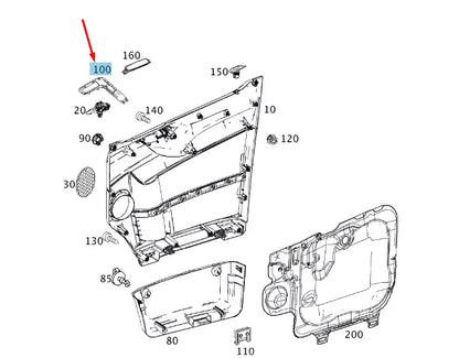 NEW MERCEDES-BENZ SPRINTER 906 FRONT RIGHT DOOR HANDLE SHELL A9067270487
