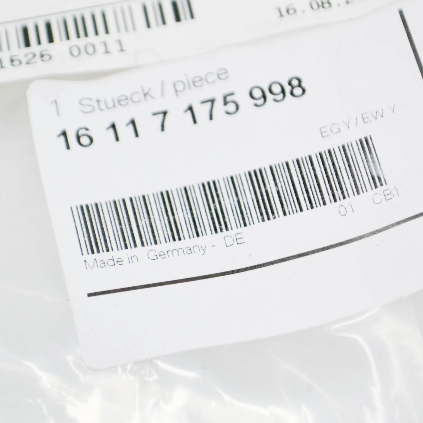 NEW BMW 3 E46 FUEL LINE 16117175998 7175998 ORIGINAL