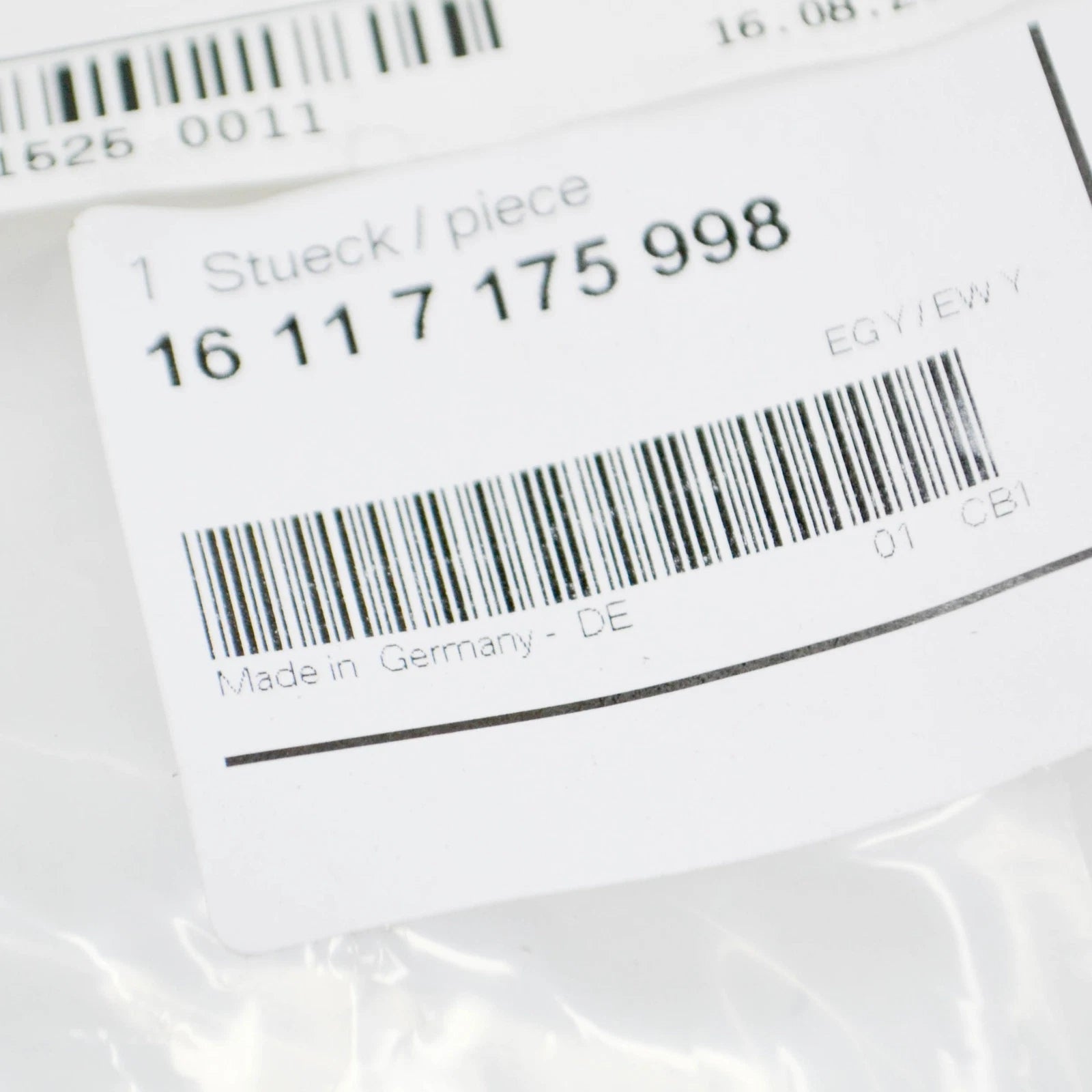 NEW BMW 3 E46 FUEL LINE 16117175998 7175998 ORIGINAL