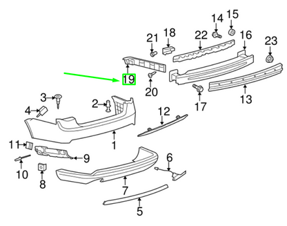 NEW VOLKSWAGEN JETTA A5 MK5 REAR RIGHT BUMPER RETAINER 1K5807394 ORIGINAL