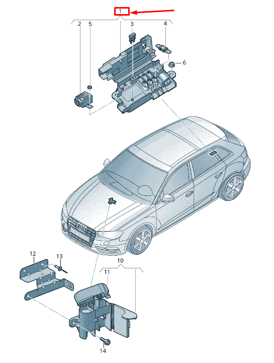 new audi rs3 main fuse socket 8v0937548 original