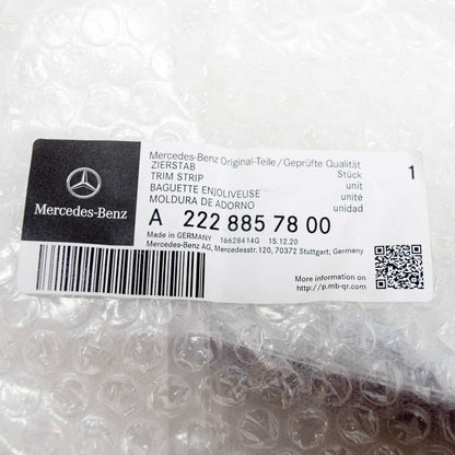 NEW MERCEDES-BENZ S W222 FRONT BUMPER RIGHT ORNAMENTAL TRIN A2228857800 ORIGINAL