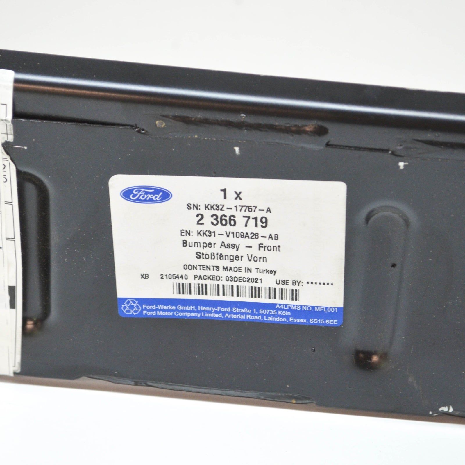 new ford transit mk4 front reinforcement bar kk31-v109a26-ab 2366719 original