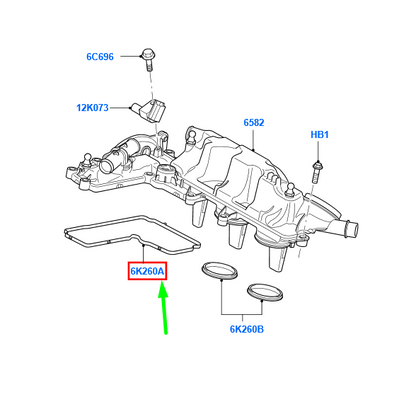 new ford mondeo mk4 cylinder head cover gasket 1538496 6g9q-6p038-ab original