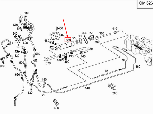 new mercedes-benz c w205 fuel filter a6260900452 original
