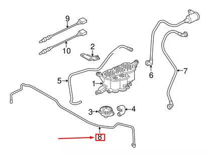 NEW AUDI A4 AVANT B8 EVAPORATIVE EMISSIONS SYSTEM LINE 8K0201991AQ ORIGINAL