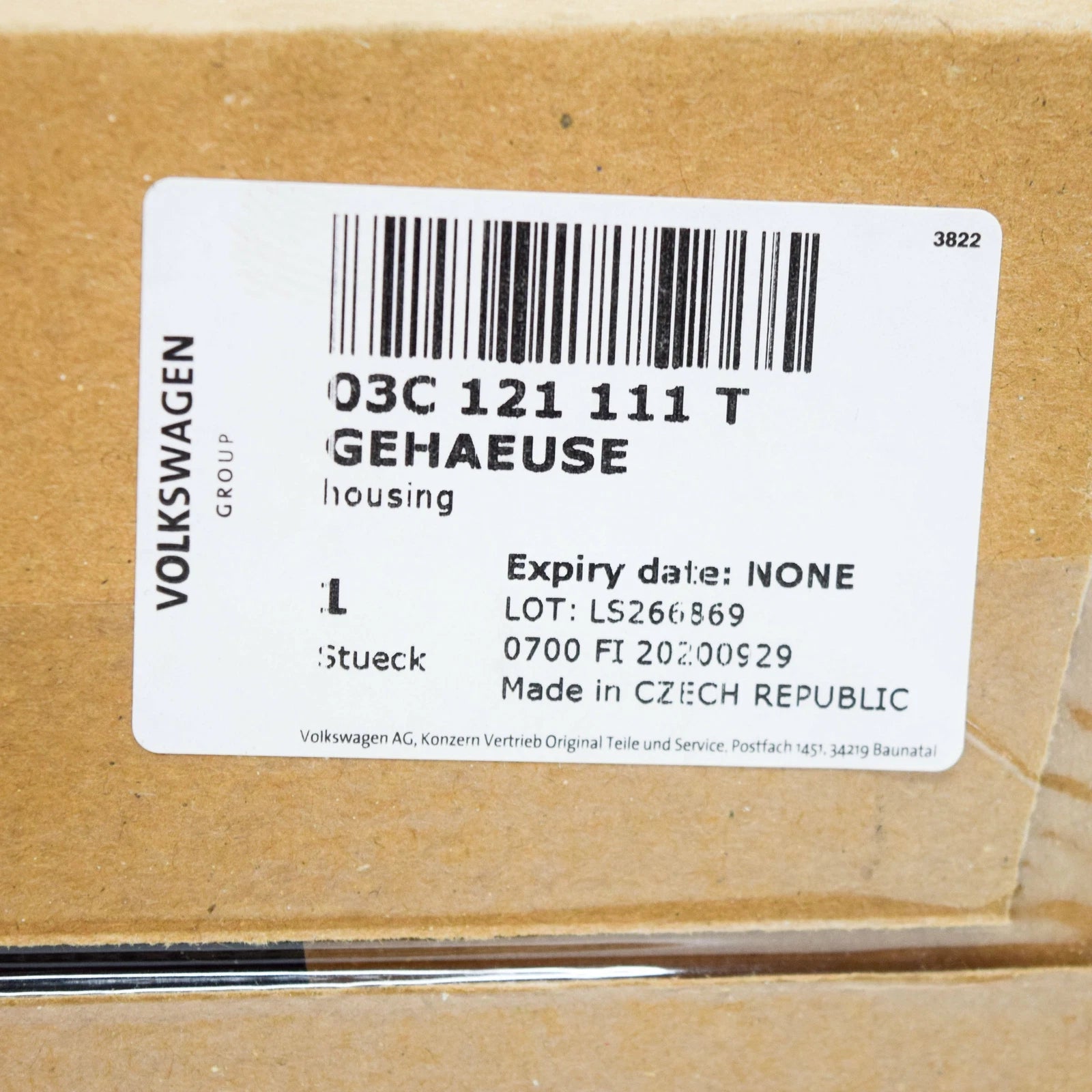 NEW AUDI A1 8X THERMOSTAT 03C121111T ORIGINAL