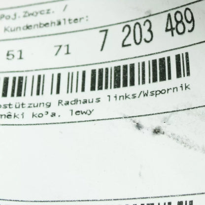 NEW BMW 7 F01, F02 LEFT FENDER LINER SUPPORT BRACKET 7203489 51717203489