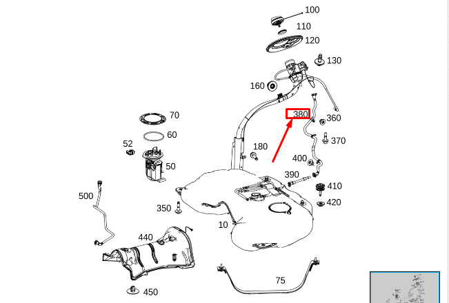 new mercedes-benz gls x167 fuel bleed line a1674701901 original