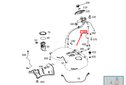 new mercedes-benz gls x167 fuel bleed line a1674701901 original