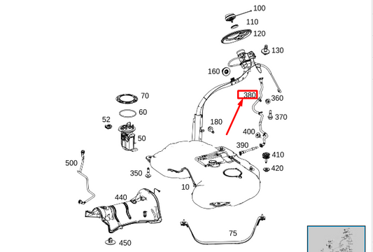 new mercedes-benz gls x167 fuel bleed line a1674701901 original