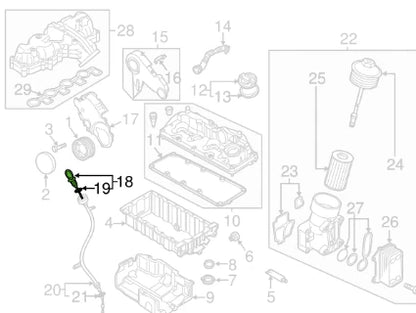 NEW VOLKSWAGEN PASSAT B7 ENGINE OIL DIPSTICK 03L115611T