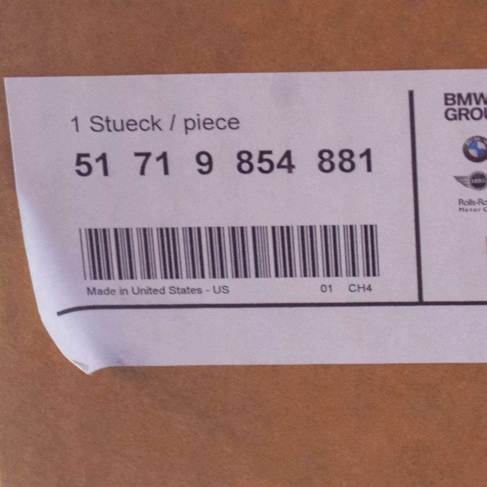 NEW BMW X3 G01 FRONT LEFT WHEEL ARCH TRIM BOTTOM 51719854881