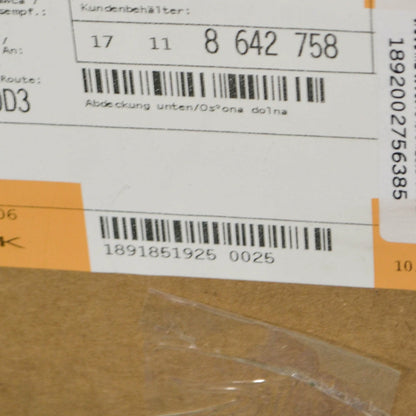 NEW BMW X4 G02, F98 LOWER COOLANT RADIATOR COVER 8642758 17118642758 ORIGINAL