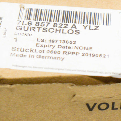 NEW VOLKSWAGEN TOUAREG 7L REAR LEFT DOUBLE BELT LATCH 7L6857822AYLZ