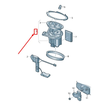 NEW AUDI A4 AVANT B9 FUEL DELIVERY MODULE 8W0919087K ORIGINAL