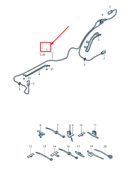 NEW VW TOUAREG CR CHARGING SOCKET BRACKET 760907175 ORIGINAL