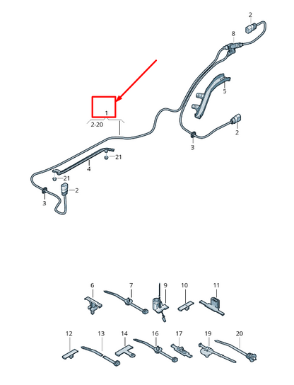 NEW VW TOUAREG CR CHARGING SOCKET BRACKET 760907175 ORIGINAL