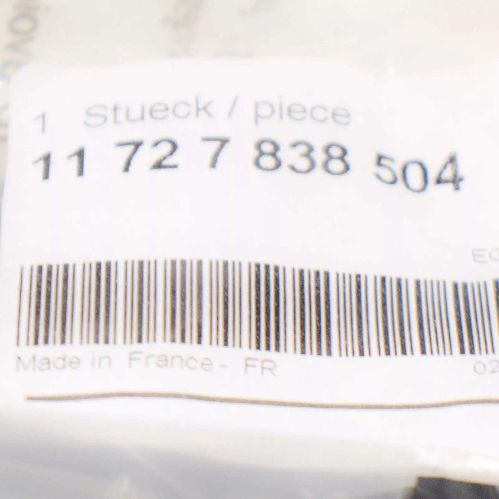 NEW BMW E90 E92 E93 EMISSION SUCTION HOSE 7838504 11727838504 ORIGINAL