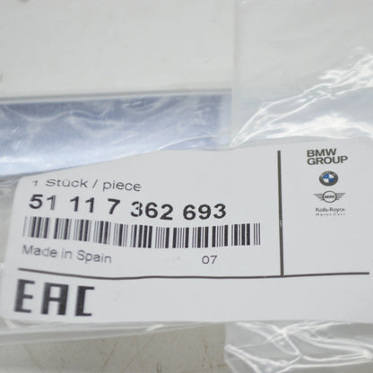 NEW BMW 7 G11 FRONT BUMPER LEFT UPPER MOLDING 51117362693 7362693 2016 ORIGINAL