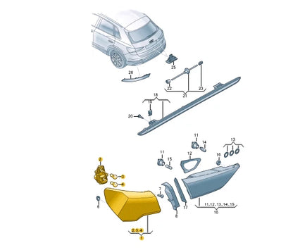 NEW AUDI Q3 F3 SPORTBACK REAR LEFT TAILLIGHT 83A945069