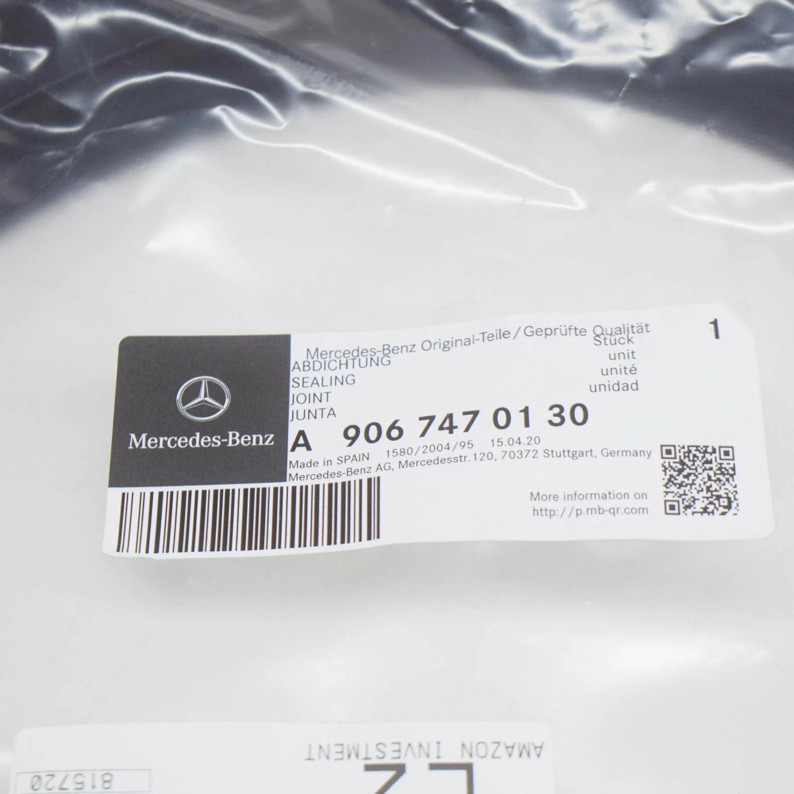 NEW MERCEDES-BENZ SPRINTER 906 REAR LEFT PANEL DOOR SEAL A9067470130 ORIGINAL