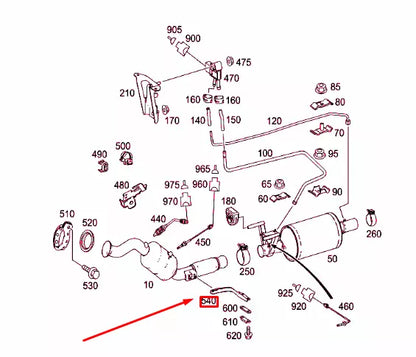 NEW MERCEDES-BENZ SPRINTER 906 EXHAUST SYSTEM BRACKET A9064922041 ORIGINAL