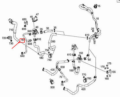 NEW MERCEDES-BENZ VITO W447 WASHER WATER HEATING HOSE A4478322323 ORIGINAL
