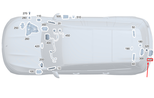 new mb glb x247 emergency call system antenna bracket a2465451200 original