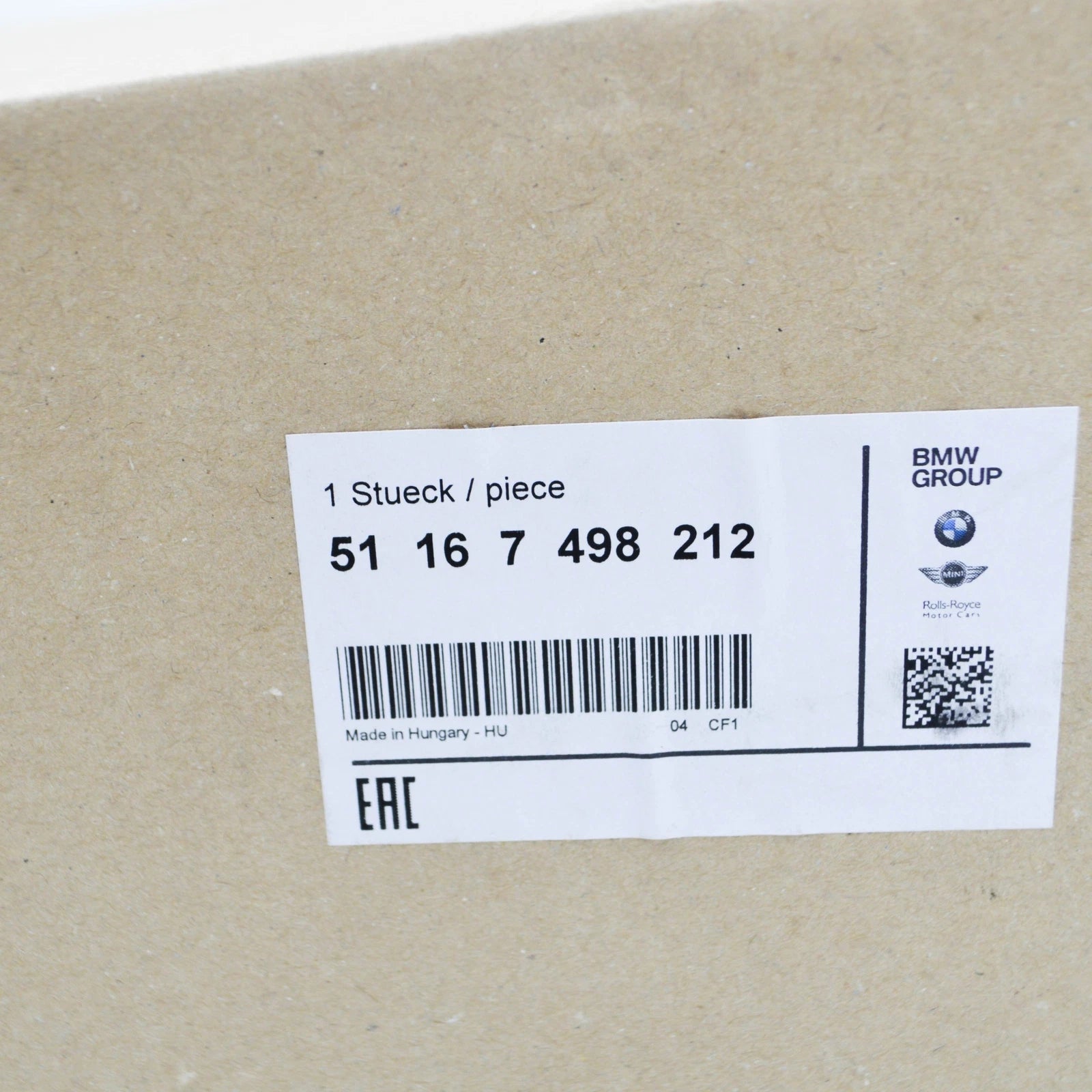 NEW BMW 3 G20 RIGHT MIRROR LOWER HOUSING SECTION 7498212 51167498212 ORIGINAL