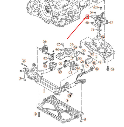 NEW AUDI A6 4G B7 GEARBOX SUPPORT 4G0399115G