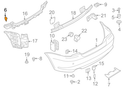 new bmw 1 e82 rear bumper tow hook eye cover 51127208599 2010 original