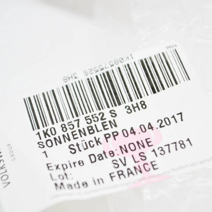 NEW VW GOLF VI 5K MK6 FRONT RIGHT SIDE SUN VISOR 1K0857552S3H8