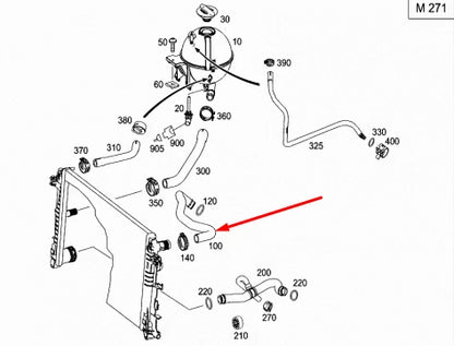 NEW MB SPRINTER 906 UPPER RADIATOR COOLANT HOSE A9065010382 3.5 PETROL ORIGINAL