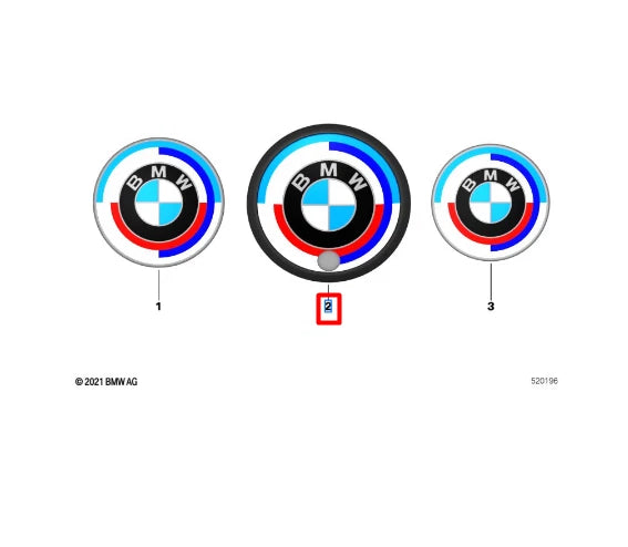 NEW BMW 4 COUPE G22 REAR TRUNK BOOTLID BADGE 51148087199 ORIGINAL