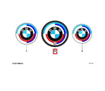 NEW BMW 4 COUPE G22 REAR TRUNK BOOTLID BADGE 51148087199 ORIGINAL