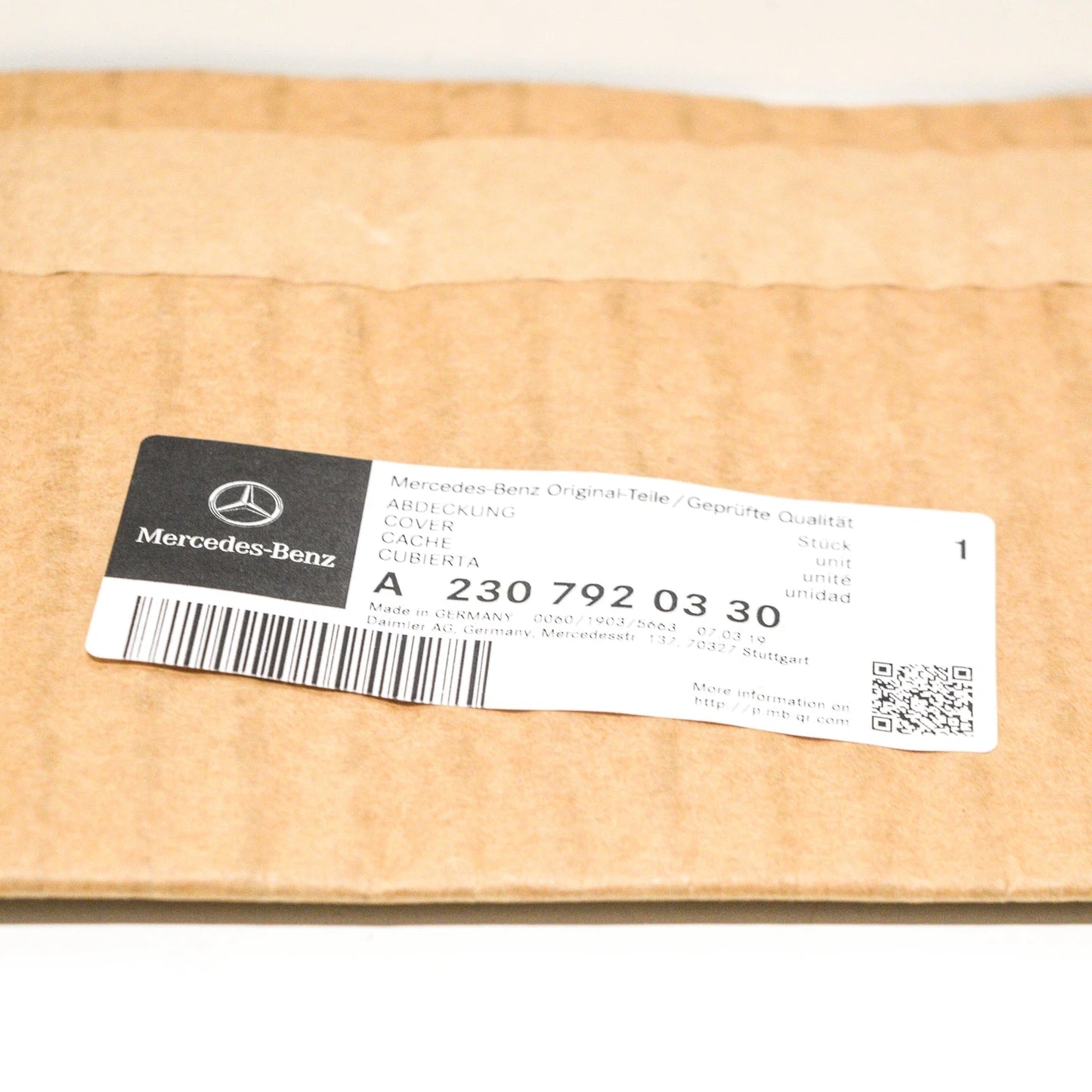 NEW MERCEDES-BENZ SL R230 REAR LEFT C PILLAR TRIM A2307920330 ORIGINAL