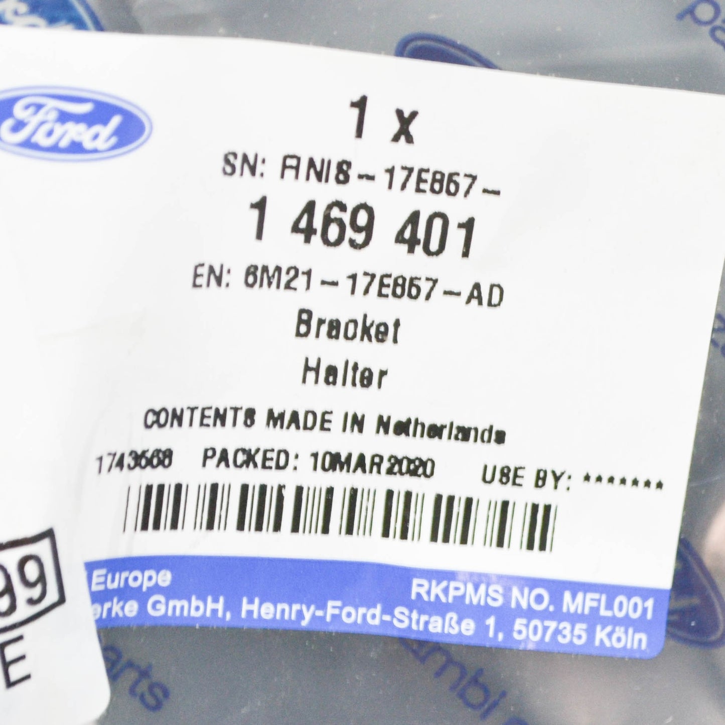 new ford galaxy mk2 front left bumper bracket 1469401 6m21-17e857-ad original