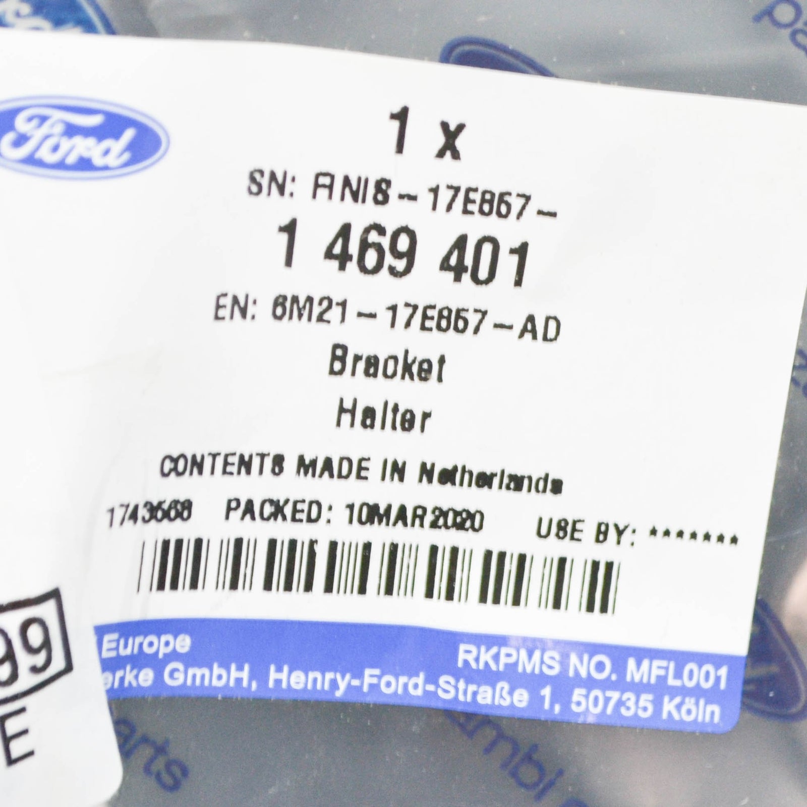 new ford galaxy mk2 front left bumper bracket 1469401 6m21-17e857-ad original