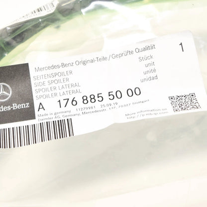 NEW MB A W176 AMG FRONT BUMPER RIGHT GLOSS BLACK FLICK A1768855000