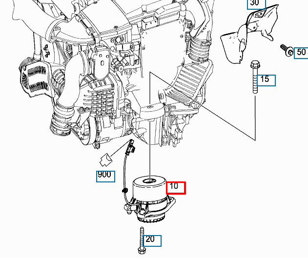 new mercedes-benz s w222 front left side engine mount a2222407117 original
